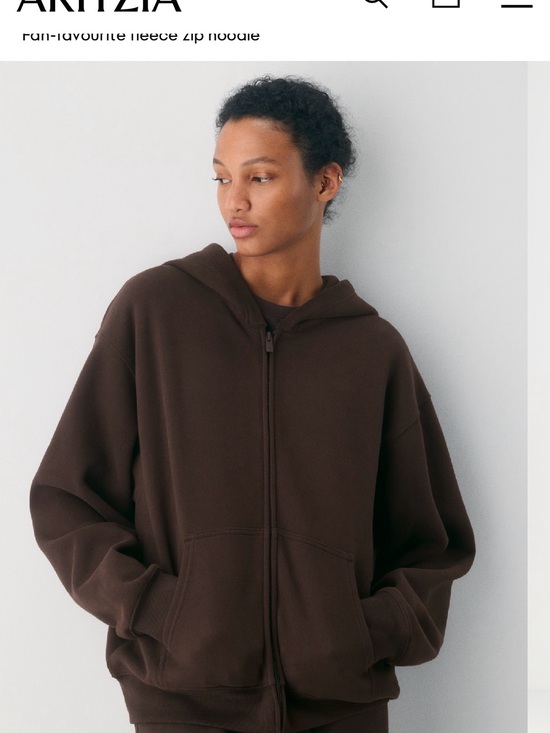 Aritzia Tops - Aritzia - Cozy Sweatfleece Perfect Zip Hoodie